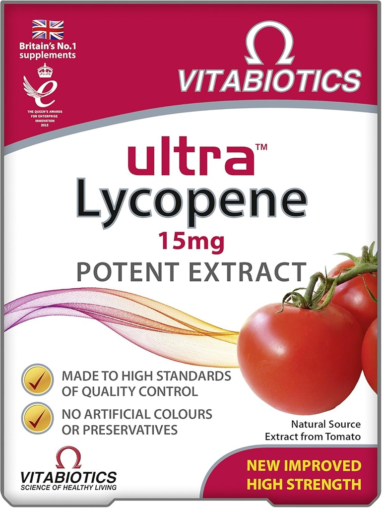 Comprimidos de Licopeno Ultra - Embalagem de 30 Comprimidos