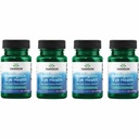 Swanson Lutein & Zeaxantina Visão Sinergística da Saúde dos Olhos Retina Macula Suplemento (Lutein 20 mg & OmniXan Zeaxantina 2 mg) 60 Softgels Sgels (4 embalagem)