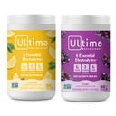 Ultima Replenisher Electrolyte Powder Drink Mix Bundle – Açúcar Grátis – Limonada e Uva, 90 Servings – Hydration Powder - 6 Eletrolytes chave e Trace Minerals – Keto Friendly, Non-GMO