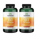 Swanson Vitamina B1 (Thiamin) - Promove o metabolismo saudável e fornece suporte energético - Suplemento de vitamina natural que suporta a função da célula do nervo ótimo - (250 cápsulas, 100mg cada) (2 pacote)
