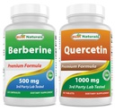 Melhores naturais Berberine 500m & Quercetin 1000 mg