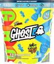 Pacotes de Hidratação GHOST, Azedo Patch Crianças Framboesa Azul, 12 Varetas, Pó de Eletrolítico - Beber Suplemento Mix com Magnésio, Potássio, Cálcio, Vitamina C - Vegan, Livre de Soja, Açúcar & Glúten