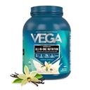 Vega All in One Nutrition Organic - 20g Proteína de Ervilha Baseada em Plantas, Baunilha Francesa, 43 Servings, Vitaminas A & C, Probióticos, Verdes, Vegan, Keto, Gluten Free, 3.63lbs (Packaging May Vary)