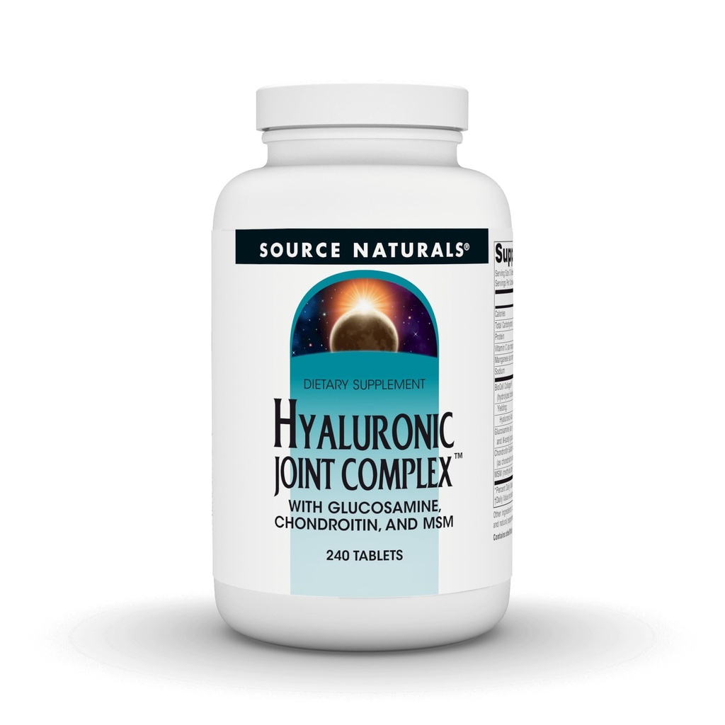 Naturals de origem Complexo de articulação hialurônica com glucosamina, condroitina e HSH Força extra - 240 comprimidos