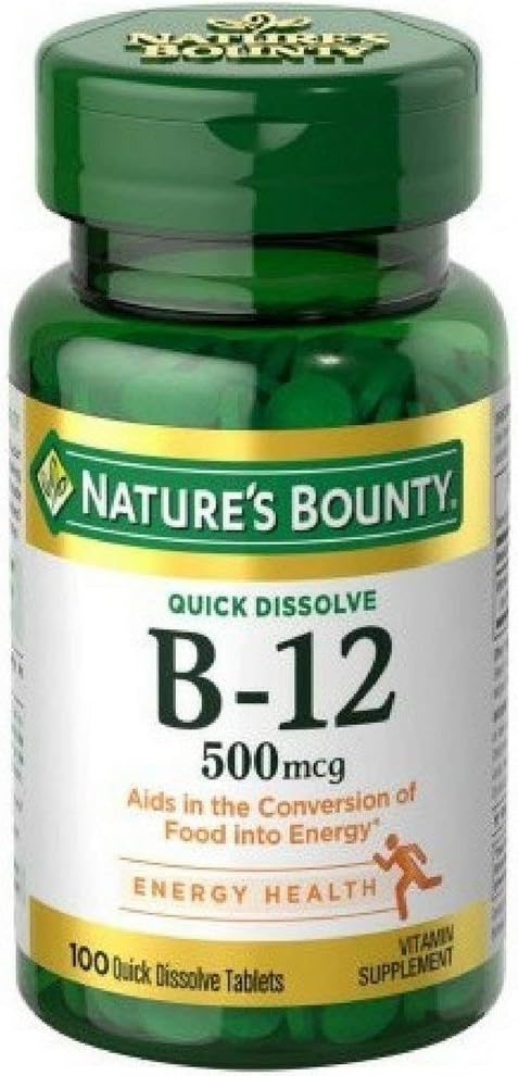 Vitamina B-12 500 mcg, 100 ea (Pacote de 5)