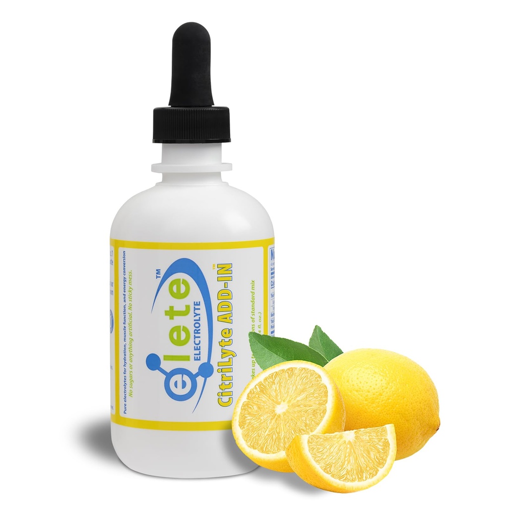 Elete CitriLyte Eletrolisador de Hydration Drops de adição de sódio, Magnésio, Potássio e Minerais Trace, Alivio leve de limão, Tudo Natural , Perna e Músculo Alívio de Cães