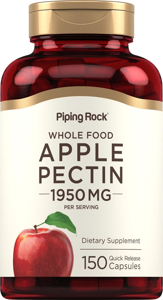Piping Rock Apple Pectin Cápsulas de □ 1950 mg □ 150 comprimidos