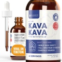 Rejuvica Health Kava Kava Root Extract Supplement - Active Kava Kava - Potent Relaxation & Calm - Liquid Extract - Piper Methysticum - Noble Variety - Naturalmente Ocorrendo Kavalactones - 48 Servings