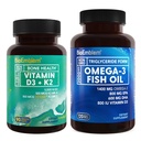 BioEmblem Vitamina D3 K2 Omega-3 óleo de peixe 2000mg
