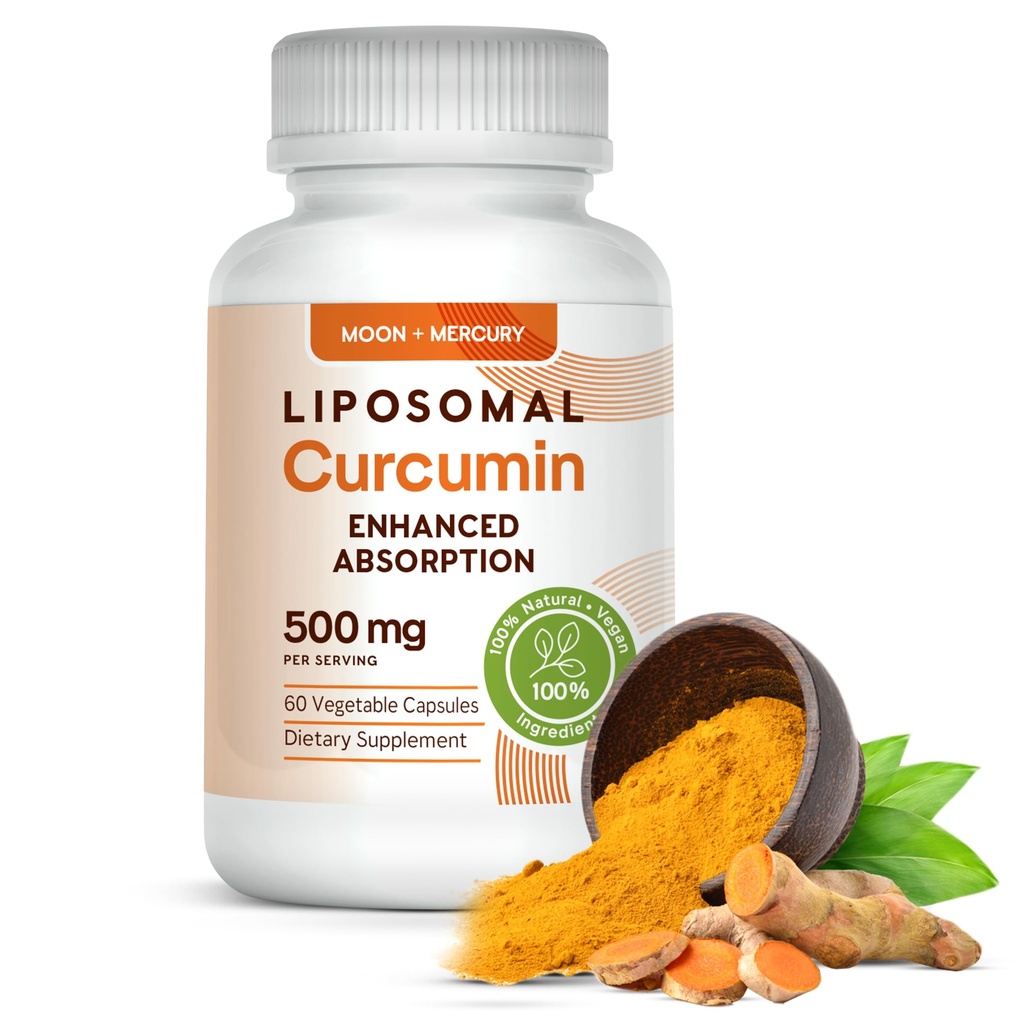 Liposomal Curcumina Cúrmica 500mg - 60 Curcumina Cúrmica Suplementos Cápsulas