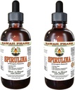 Spirulina Alcohol-Free Liquid Extract, Organic Spirulina (Arthrospira platensis) Dried Algae Glicerite Natural Herbal Supplement, Hawaii Pharm, USA 2x2 fl.oz