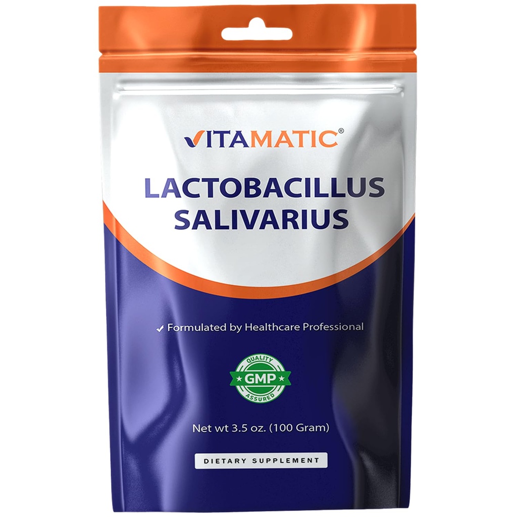 Pó Probiótico Vitamático Lactobacillus Salivarius - Suporte Digestivo - 100 Gram (3,5 OZ) - 100 Servimentos