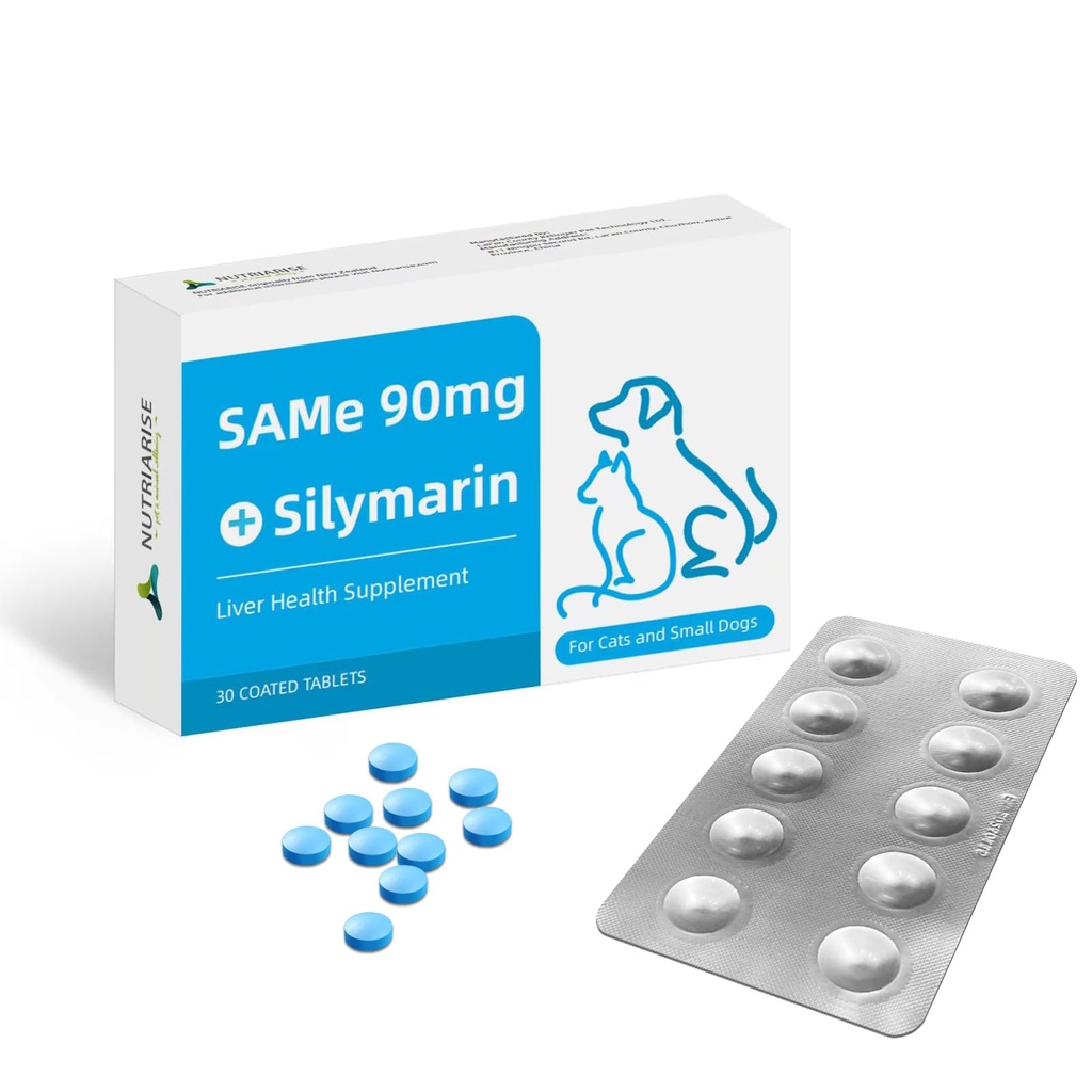 Mesma 90 para cães e gatos – Suplemento de suporte de fígado com cardo de leite – Ajuda com a saúde conjunta, desintoxicação de fígado e mobilidade – Ideal para gatos e cães pequenos e médios