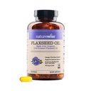 NatureWise Flaxseed Oil 1200 mg, Fish Free Omega 3 6 9 com 720mg ALA, Suplemento dietético para Apoio à Saúde do Coração - Orgânico, Frio Pressionado, Não-GMO - 120 Softgels[4-Month Supply]