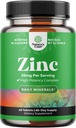 Zinco 50mg Immune Supplement - Zinco Complex Supplement for Imune System e para melhorar a pele do cabelo e unhas Vitaminas - Fácil de engolir Potent Comprimidos diários para adultos