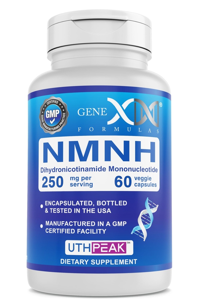 Fórmulas Genex 250mg NMNH (60 Cápsulas - 30 Servings)