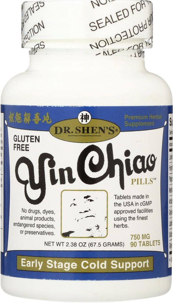 Comprimidos YIN CHIAO 90 do Dr. Shen.