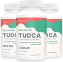 TUDCA Suplementos de fígado 1000mg - 180 Cápsulas Vegan,Milk Thistle mistura de ervas com Fulvic e ácido húmico para o fígado,Saúde digestiva