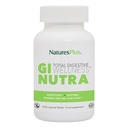 NaturesPlus GI Natural Total Digestive Wellness - 90 comprimidos bi-layered - com L-Glutamina, Probióticos, Prebióticos e Enzimas - Gluten Free - 30 Servings