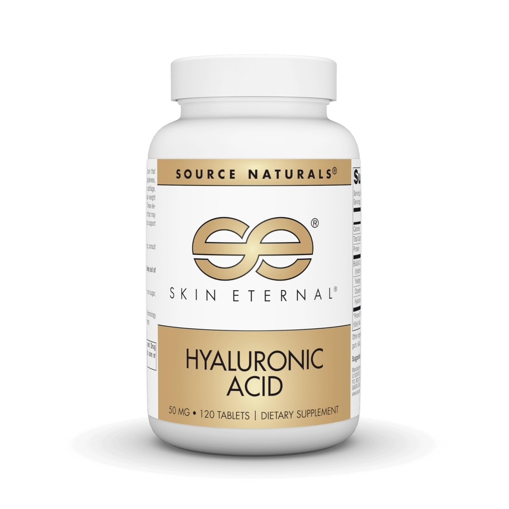 Fonte Naturals Pele Ácido Hialurônico Eterno, 50mg - 120 Comprimidos