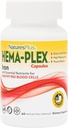 NaturesPlus Hema-Plex Iron - 60 cápsulas de ação rápida - 3 Pack - 85 mg Quelated Iron + Vitamina C & Bioflavonoides para células sanguíneas vermelhas saudáveis - Vegan, Gluten Free - 90 Total Servings