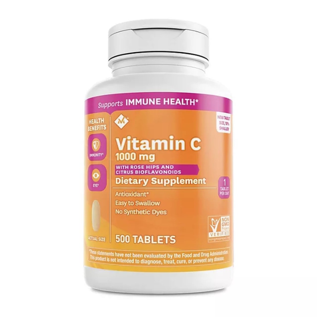 Marca de Membro Vitamina C 1000 mg com Rosehips e Citrus Bioflavonoids (500 ct.)