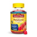 Natureza Made Melatonina 5mg Gummies Melatonina adulto, 100% droga livre de ajuda ao sono, 70 chicletes, extra força natureza Made Melatonina