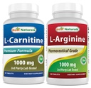Melhores naturais L-Carnitina 1000mg & L-Arginina 1000 mg
