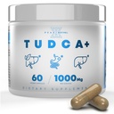 TUDCA+ 1000mg Suplemento de sal Bile para suporte ao fígado, desintoxicação, saúde digestiva e saúde da pele - Made in the USA (60 Cápsulas Vegan)