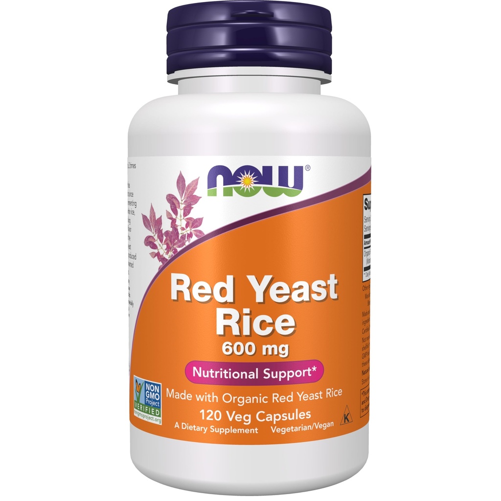 AGORA Suplementos, Rice de levedura vermelha 600 mg, Feito com arroz de levedura vermelha orgânica, 120 Veg Cápsulas