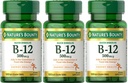 A recompensa da natureza B-12 rápida dissolver comprimidos 500 Mcg, 300 comprimidos (3 X 100 garrafas de contagem)