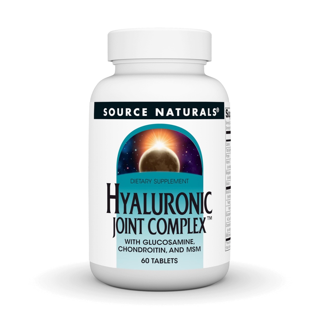 Naturals de origem Complexo de articulação hialurônica com glucosamina, condroitina e HSH Força extra - 60 comprimidos