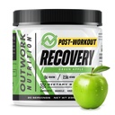 Outwork Nutrition Pós de recuperação de exercícios em pó - Creatina Monohidrato, KSM-66 Ashwagandha & Tart Cherry - Velocidades de recuperação, facilidades de dor - Creatina em pó para homens e mulheres, maçã verde, 240 Gr
