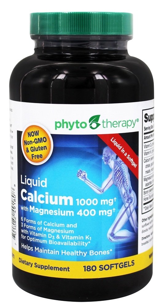 Fitoterapia Rx cálcio líquido Softgel - 180 por embalagem - 1 Cada.