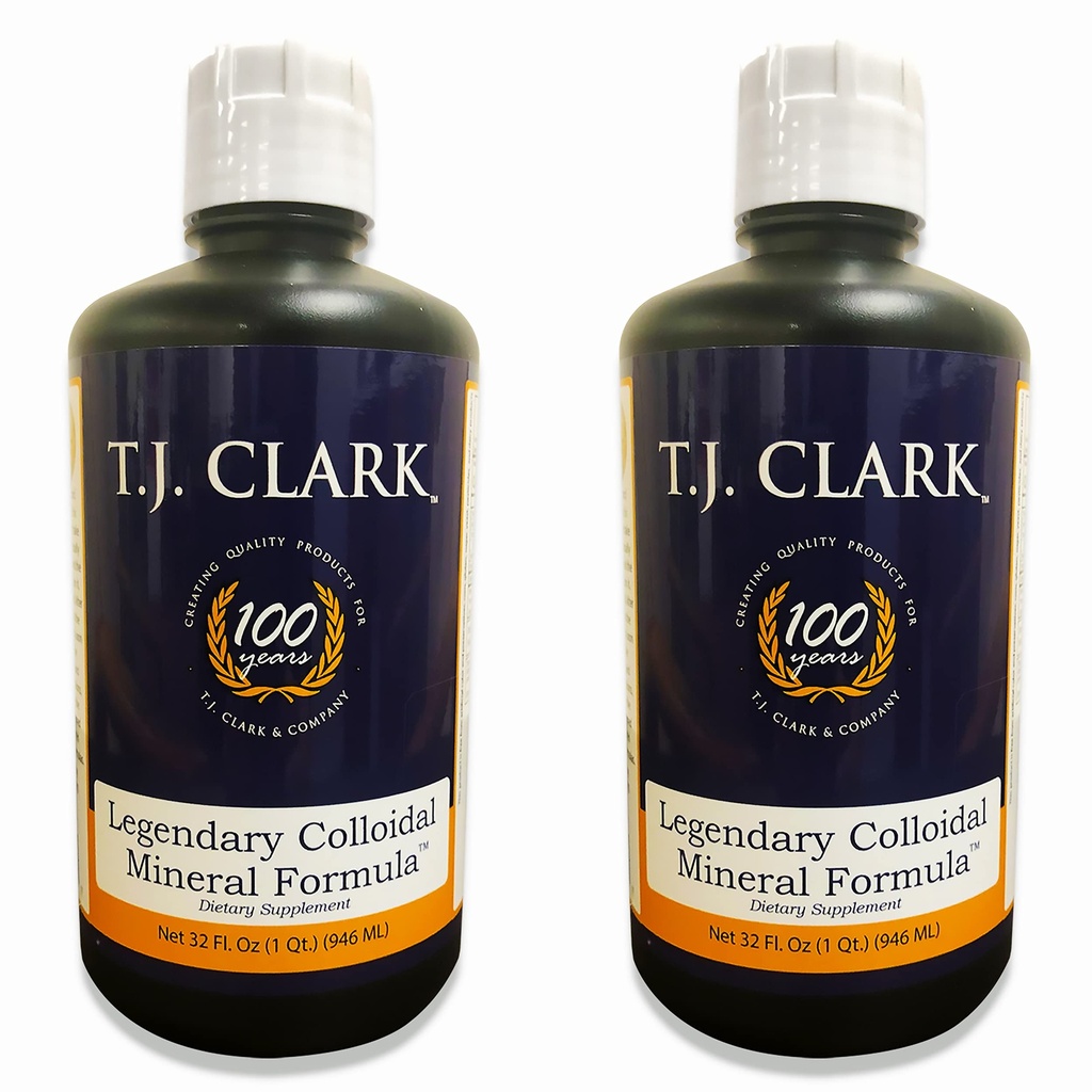 T.J. Clark Lendária Colloidal Mineral Fórmula 32 fl. oz. (2 Pack) por T. J. Clark