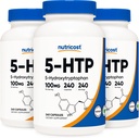 Nutricost 5-HTP 100mg, 240 Cápsulas Vegetarianas (5-Hydroxytryptophan) - Não-GMO e Glúten Grátis (3 frascos)