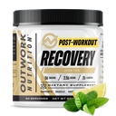 Outwork Nutrition Pós de recuperação de exercícios em pó - Creatina Monohidrato, KSM-66 Ashwagandha & Tart Cherry - Velocidades de recuperação, facilidades de dor - Creatina em pó para homens e mulheres, Chá gelado, 240 Gr