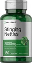 Horbäach Stinging Nettle Cápsulas 2000mg & período; 150 Contagem & período; Herbal Leaf Extract Supplement; Não-GMO, Gluten Free