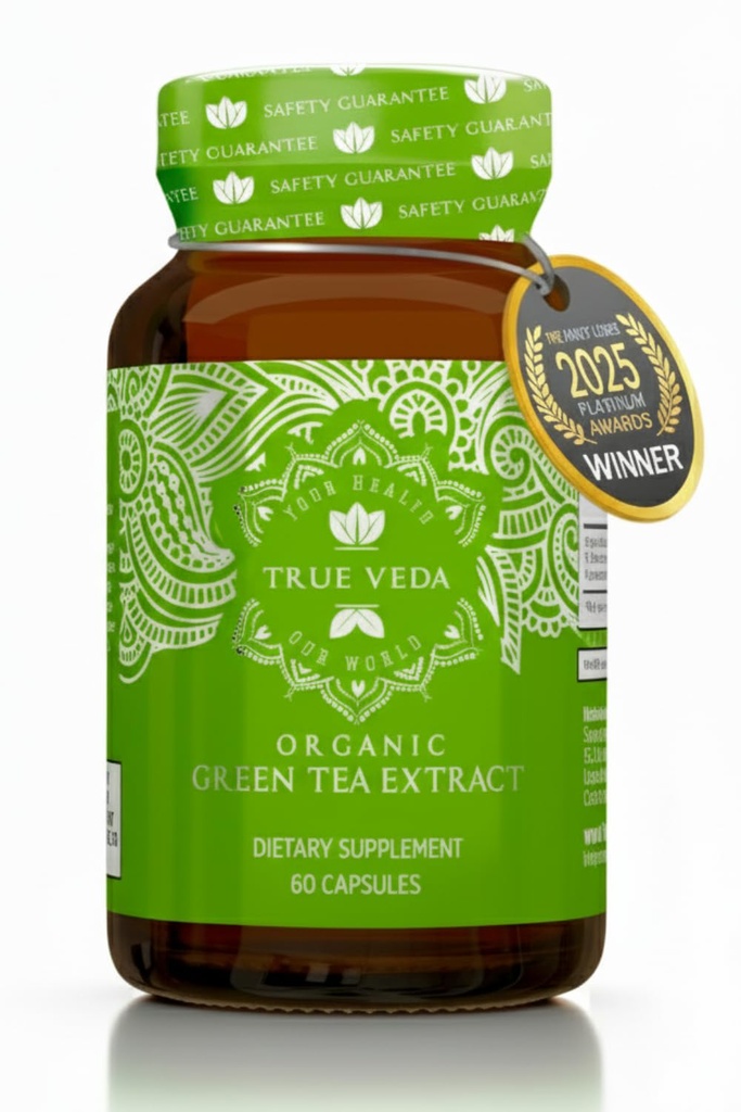 Organic Green Tea Extract Cápsulas - USDA Organic Certified 60 Green Tea Cápsulas - Green Tea Pills - EGCG Green Tea Extract - 50% Polyfenóis EGCG Supplements