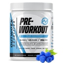 Outwork Nutrition Pré-treino para homens e mulheres - Nootropic Pré-treino sem creatina, pó pré-treino com Taurine Rhodiola Citrulina Malate Beta Alanine Cafeína (framboesa azul)