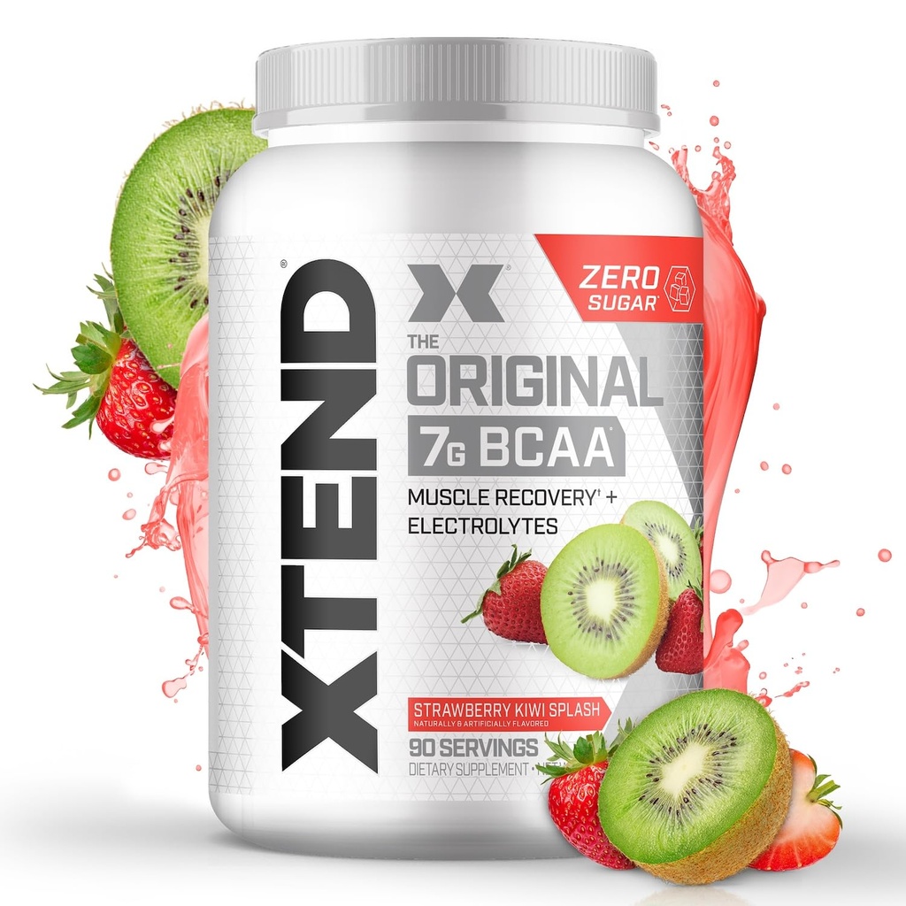 Xtend XTEND Original BCAA pó 7g BCAA e 2,5g L-Glutamina, Sugar Free pós exercício de recuperação muscular Beber com aminoácidos para homens e mulheres, 90 Servings