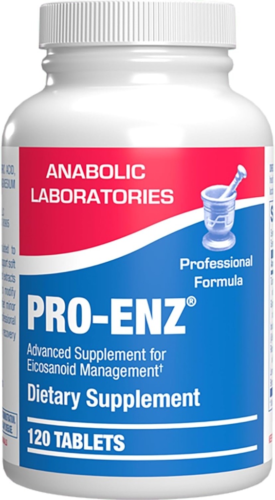 Pro ENZ Joint Support Supplement - Suplemento Clínico de Fórmula Turmérica Boswellia para Mobilidade Conjunta e Cartilagem e Conforto Support Plus Eicosanoid Management with Proteolytic Enzimes (120 Servings)