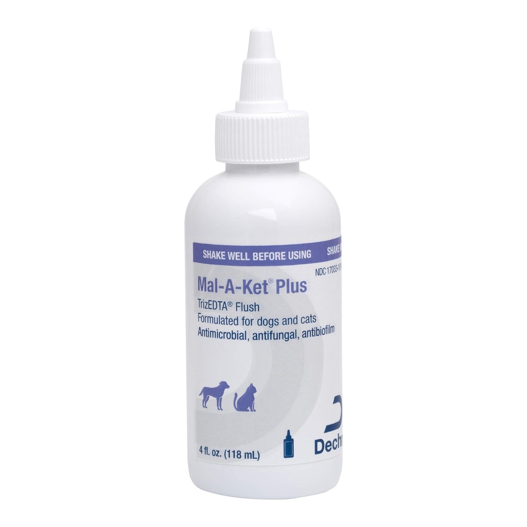 Mal-A-Ket Plus TrizEDTA Flush para gatos e cães, 4 onças