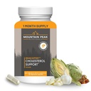 Mountain Peak Nutritionals Colesterol Support Supplement - com extrato de alcachofra, CoQ10, & Red Yeast Rice - Fórmula baseada em plantas apoia níveis de lipídio saudável e saúde do coração (90 Cápsulas vegetarianas)