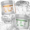 Turkesterone & Tongkat Ali Real Lab-Verified Sulforaphane Supplement, Ajuga Turkestanica Per Serving Aumentar a resistência - (60 Cápsulas)