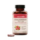 NatureWise Cranberry Pills for Women - Extract Igual a 12,500mg* Suplemento de cranberry + Vitamina C & E - Limpando trato urinário e bexiga - Vegan, Não-GMO, Açúcar-livre - 60 Cápsulas[1-Month Supply]