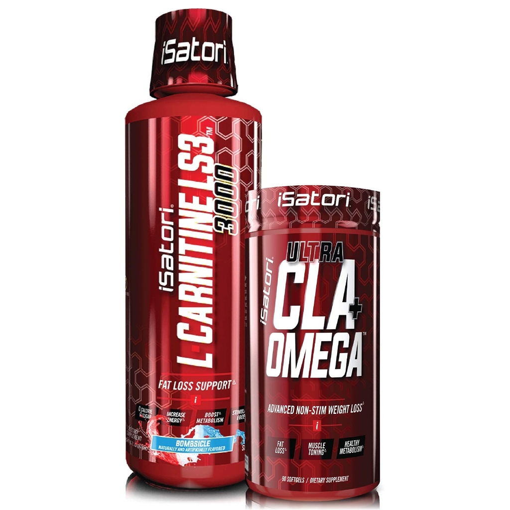iSatori L-Carnitine LS3 Bombsicle 3000mg (32 Servões) & iSatori Ultra CLA (90 Softgels)