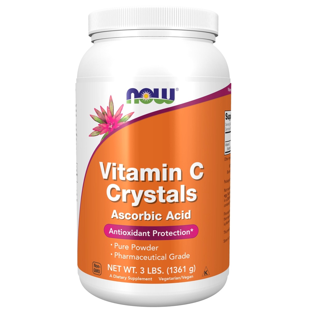 AGORA Alimentos Suplementos, Cristais de Vitamina C (ácido ascórbico), Proteção Antioxidante*, 3-Libra