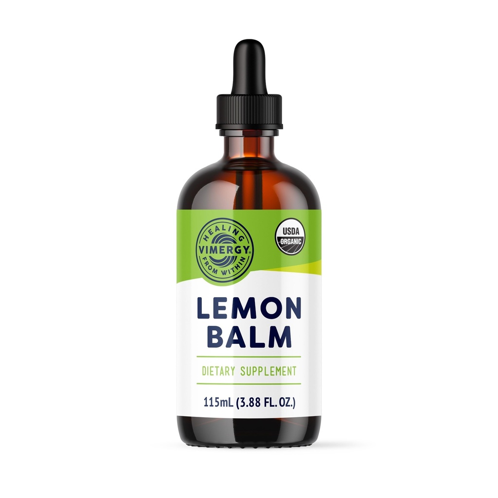 Vimergy USDA Suplemento de Ervas de Limão Orgânico – Pode ser usado em chá - Não-GMO, sem álcool –115 mL (1 mL/Servir)