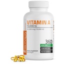 Bronson Vitamina A 10.000 UI Fórmula Premium Não-GMO apoia Visão saudável e sistema imunológico e crescimento saudável e reprodução, 360 Softgels